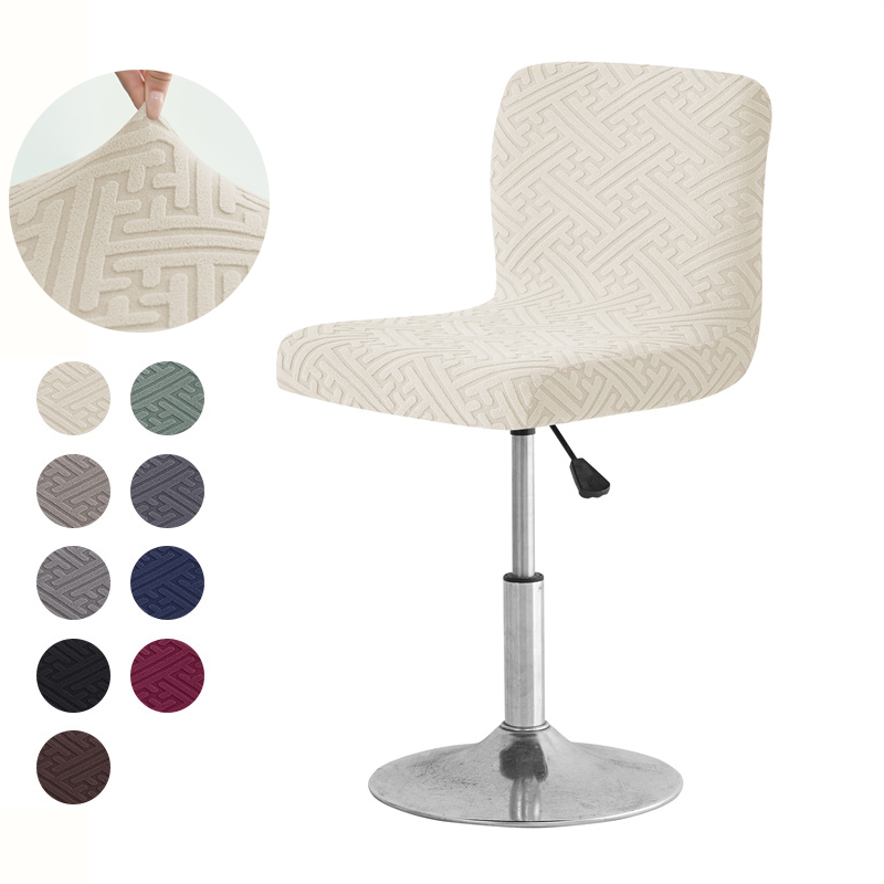 Home Bar Seating - 1/4 個ジャカードバースツールカバー汚れ防止ショートバックスツールカバーダイニングルームキッチンシートスリップカバーホテル結婚式ホーム用