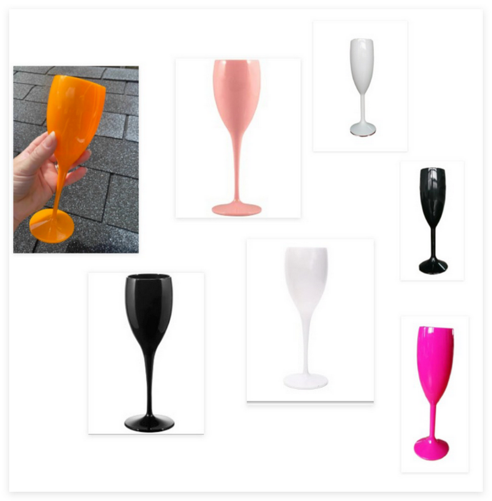 Home Bar And Restaurant - 1個入り プラスチック製シャンパングラス、ワインゴブレット、白いドリンクグラス、バー、クラブ、レストラン、家庭、パーティーに最適