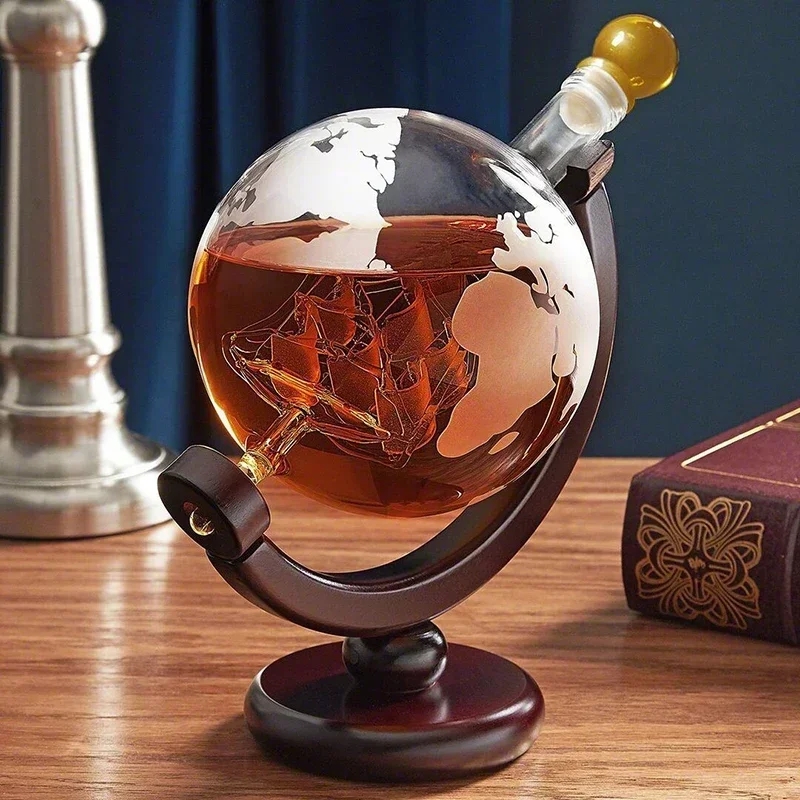 クリエイティブな地球の長椅子セット、鉛フリーのカラフ、絶妙な - Decanter Globe Set のレビューと価格