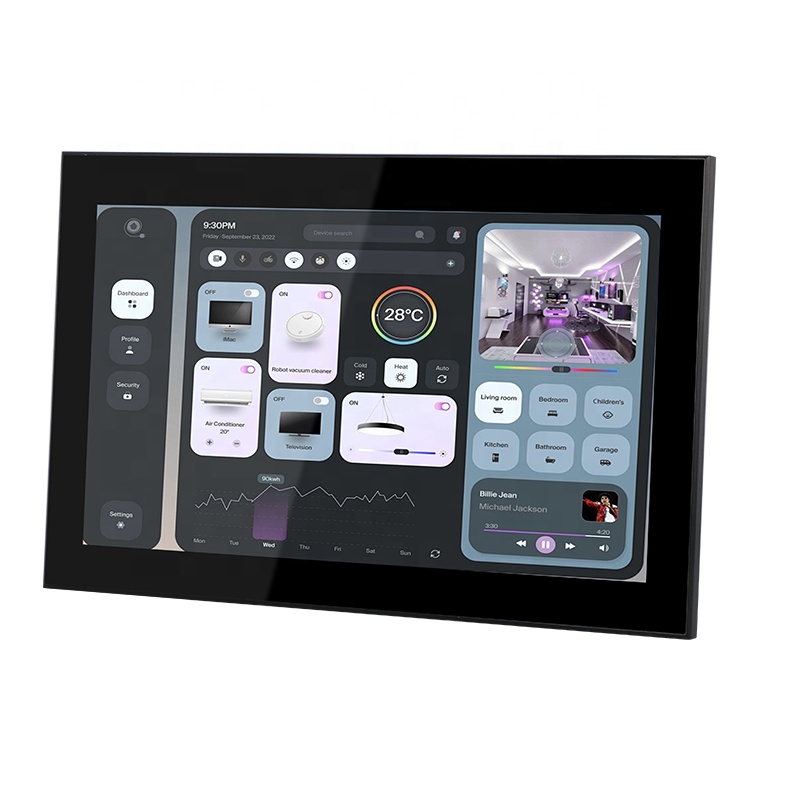 大型14インチAndroid電動スマートドアベル、バー型デザ - Home Bar Android のレビューと価格