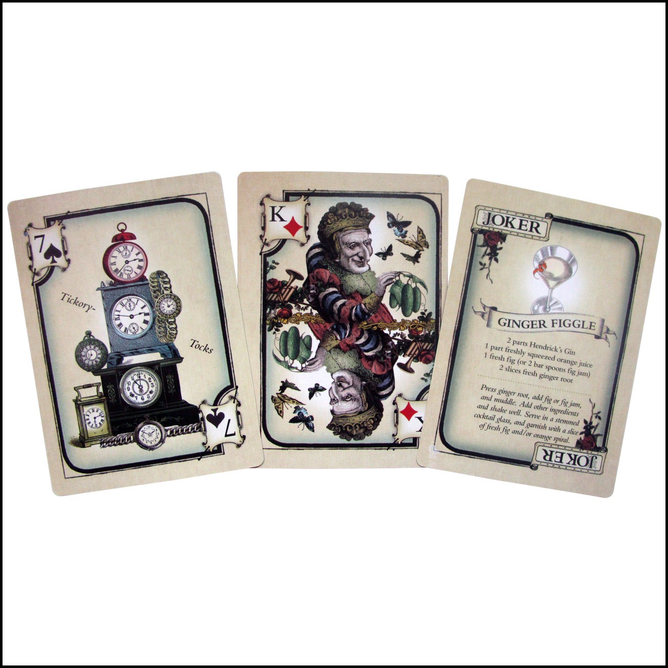 フル52枚カードセット ヘンドリックスジン プレイイングカー - Cocktail Recipe Book のレビューと価格