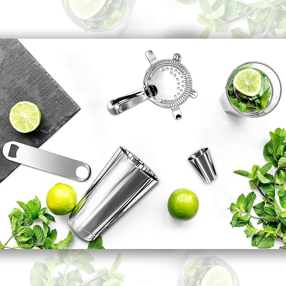 15点ステンレス製カクテルシェーカーセット（バーツール、レシ - Cocktail Recipe Book のレビューと価格