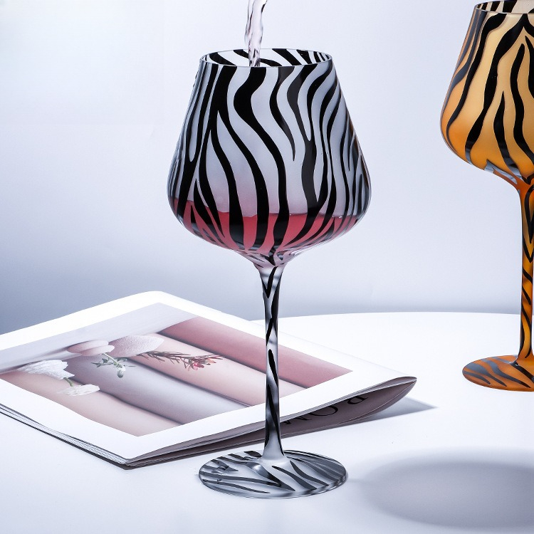クリエイティブペイントタイガーヒョウハイボールグラスクリスタ - Highball Glass Set のレビューと価格