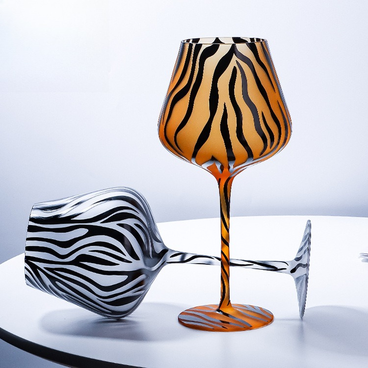 クリエイティブペイントタイガーヒョウハイボールグラスクリスタ - Highball Glass Set のレビューと価格